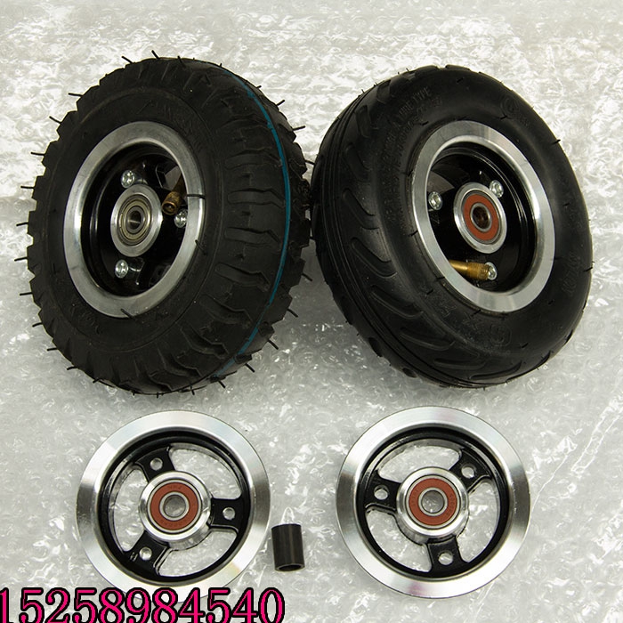 6寸充气6X2内外胎轮胎铝轮毂