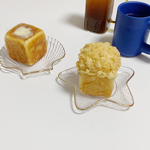 ins风海星贝壳水晶一人食餐具