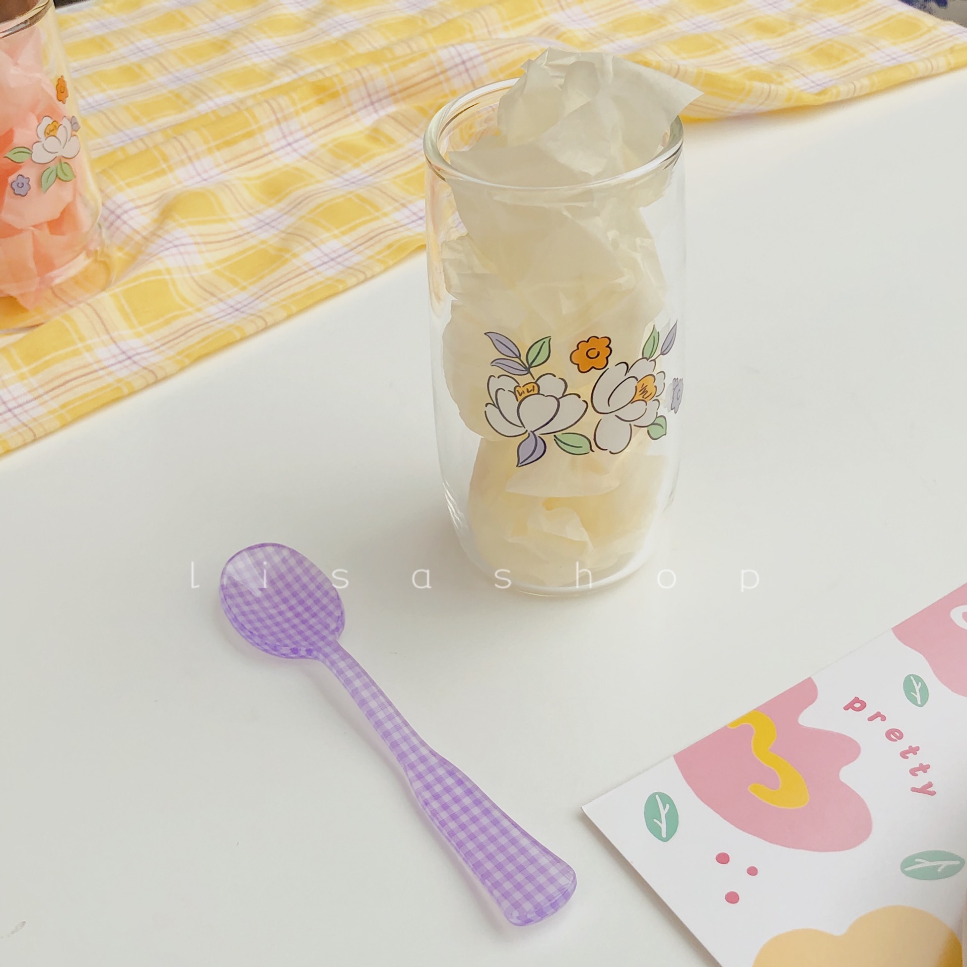 lisashopins同款耐热水杯玻璃杯