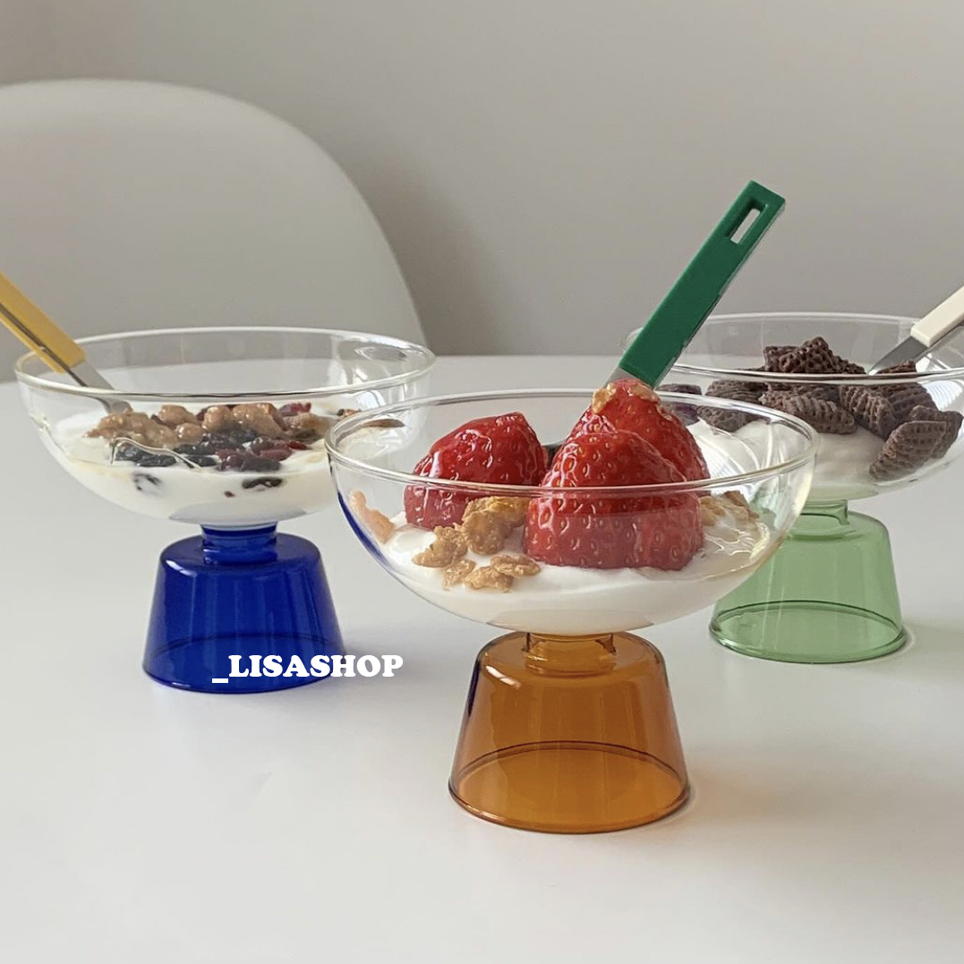 高硼硅玻璃家用高脚彩色