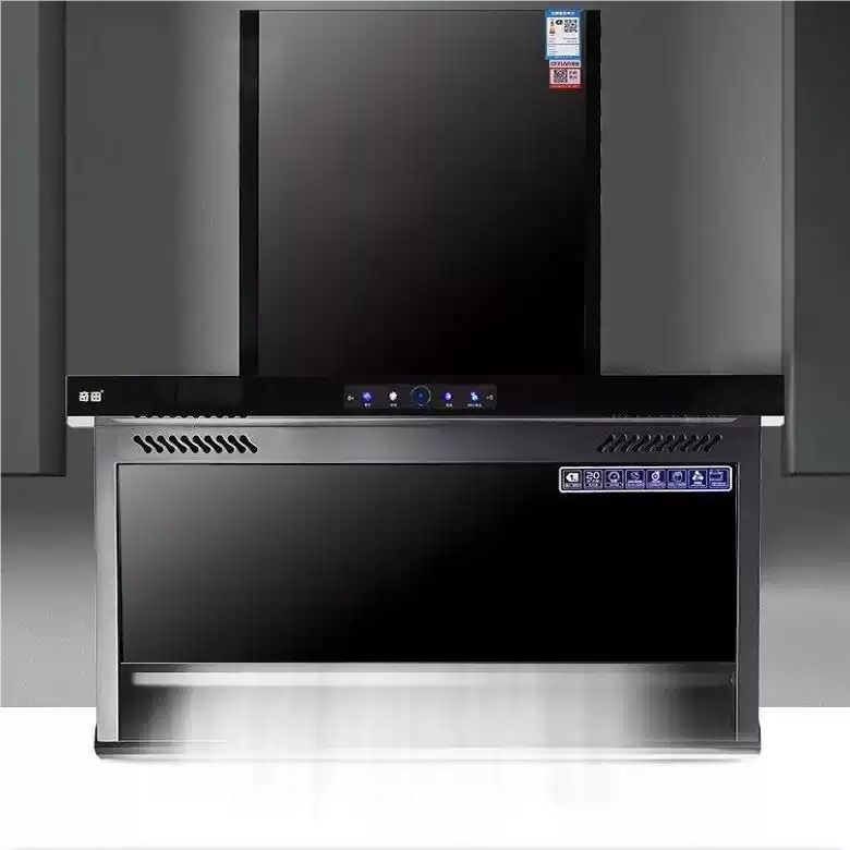 奇田顶侧双吸油烟机大吸力烟机自动清洗智能体感控制CXW-360-D07