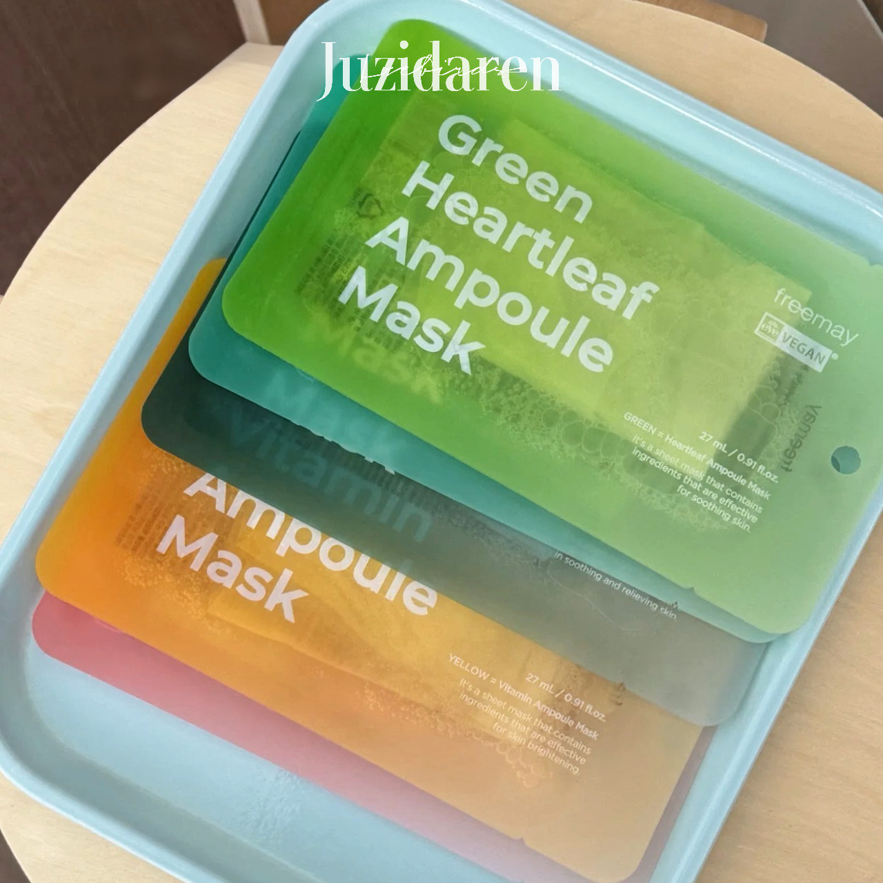 化解获奖▲韩国freemay安瓶积雪草净痕面膜 痘肌舒缓抗氧补水纯素