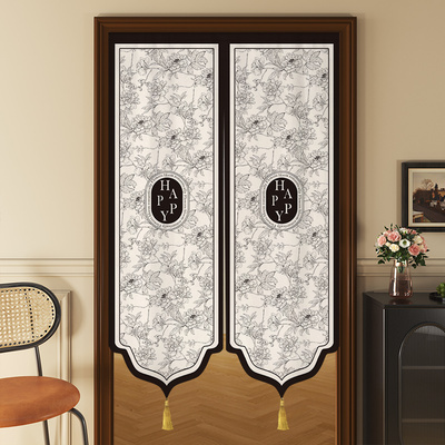 法式优雅异形门帘家用遮挡半帘