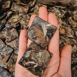 云南白茶易武大树茶高山老树茶小薄片茶口感醇厚香气浓郁小方片茶