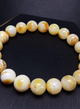 琥珀手串Amber天然蜜蜡金绞蜜