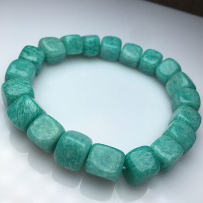 天河石Amazonite方糖手串清出