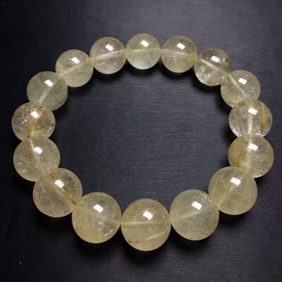 维纳斯发晶手串金发晶天然水晶