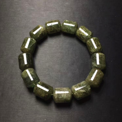 绿发晶绿碧玺发天然水晶桶珠