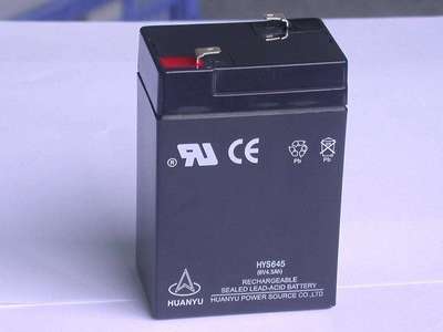 环宇HUANYU电池HYS640 HYS645 6V4.5AH 6v4.0ah电子称 玩具车电瓶