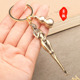 创意黄铜钥匙扣纯铜手工美女女神耳勺耳挖子耳耙采耳工具礼品男士