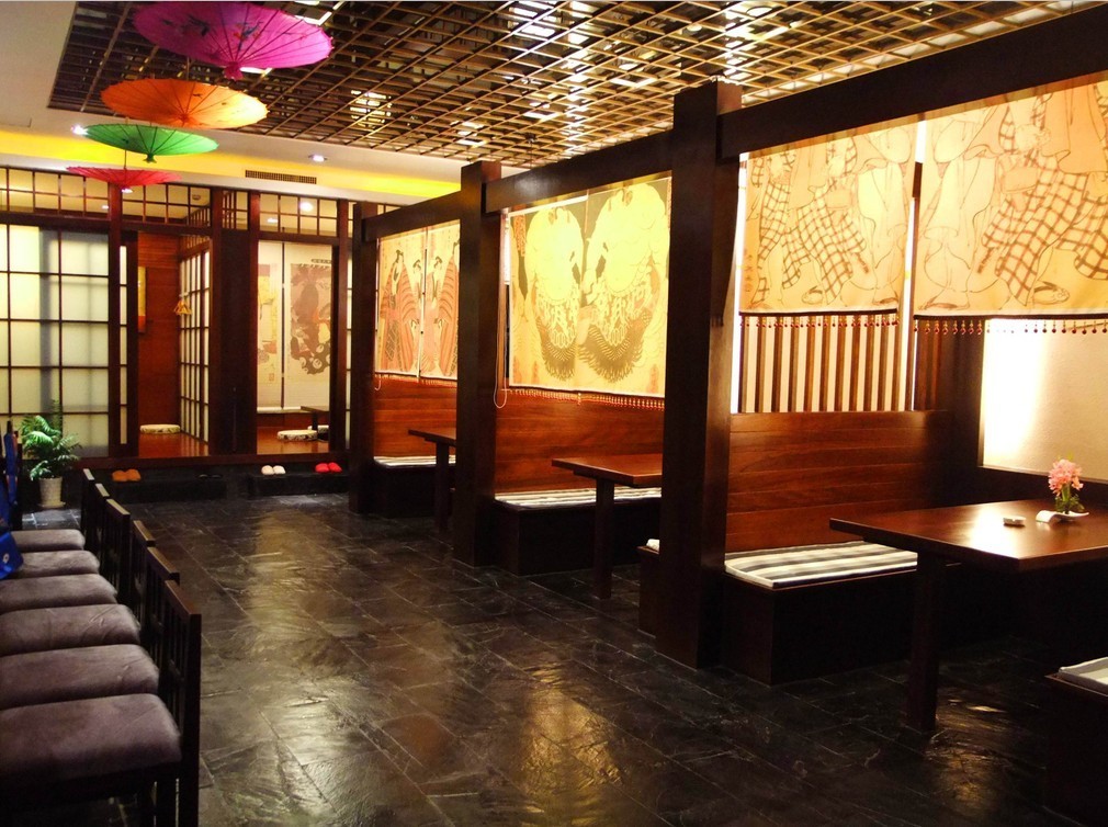 596w日式料理餐厅方案 全套CAD施工图+实景+软装概念方案+彩平图