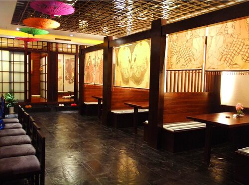 596w日式料理餐厅方案 全套CAD施工图+实景+软装概念方案+彩平图