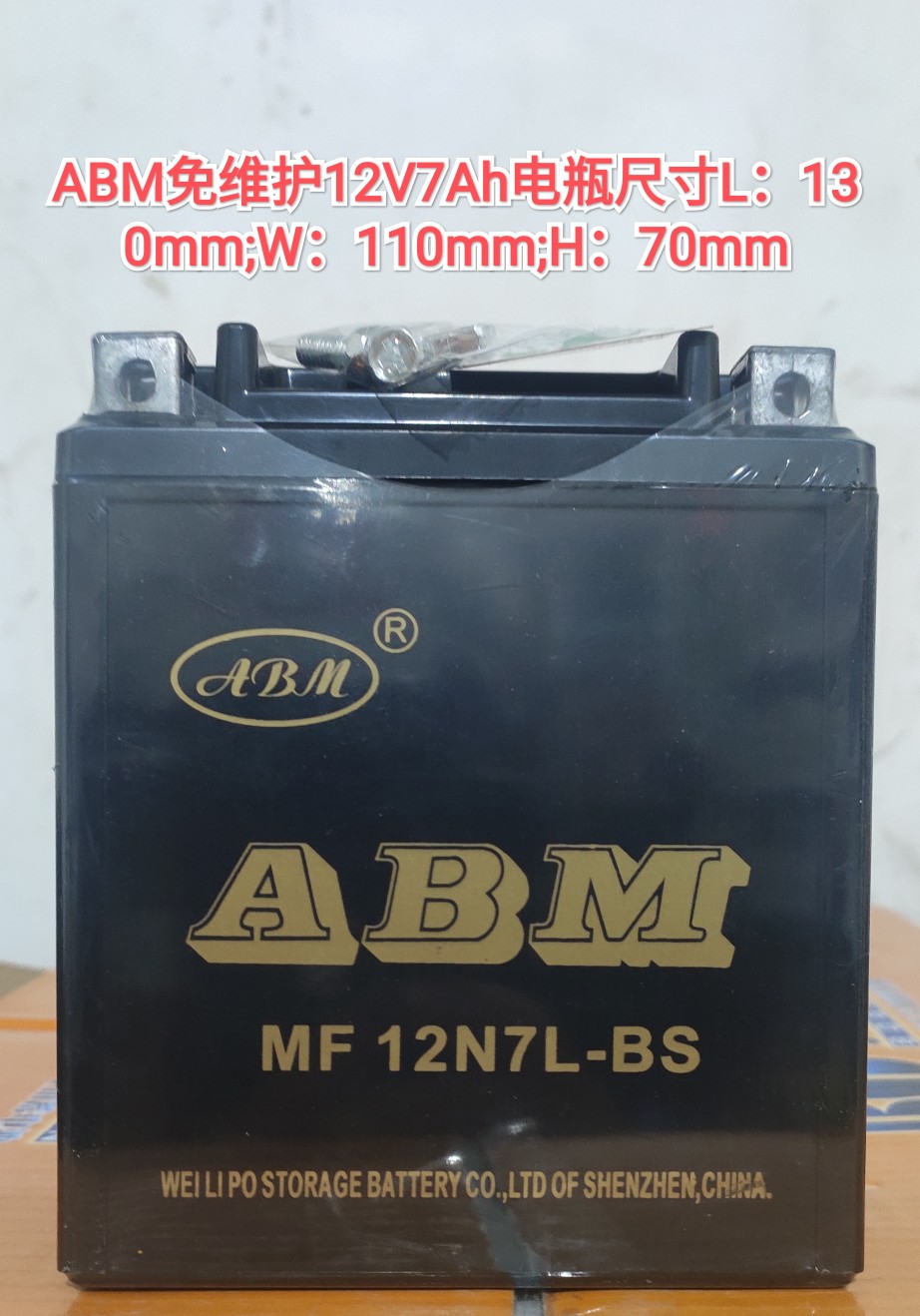 踏板新款太子跨骑摩托ABM免维护电瓶12V7Ah9Ah65Ah5Ah和充电器