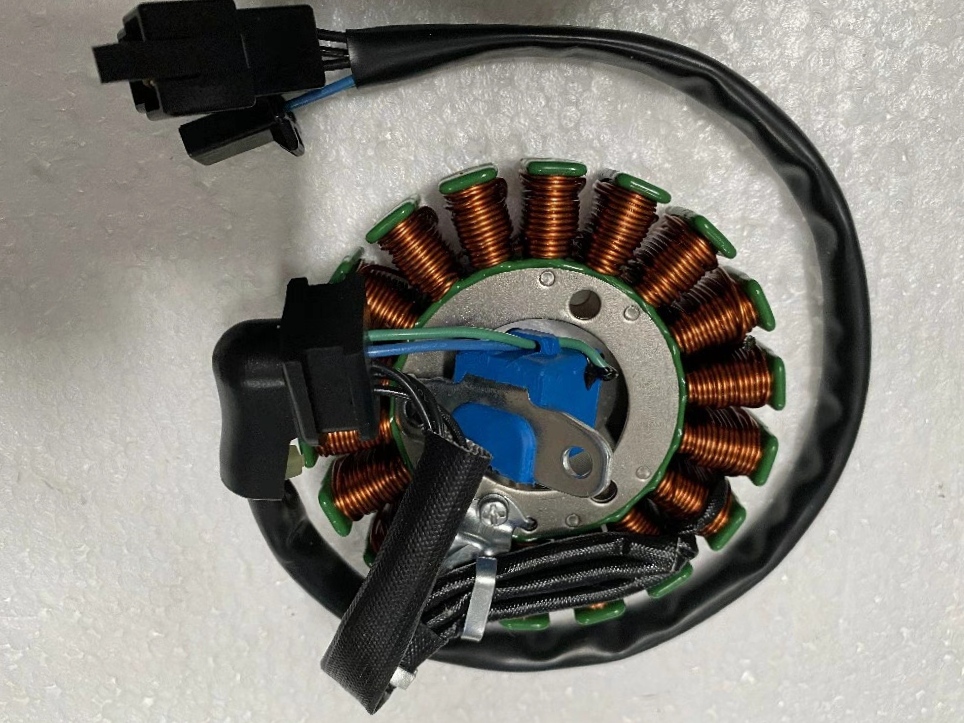 适用轻骑铃木睿彩QS125T-4B/4C瑞梦5A转子线圈磁电机磁钢转子原厂