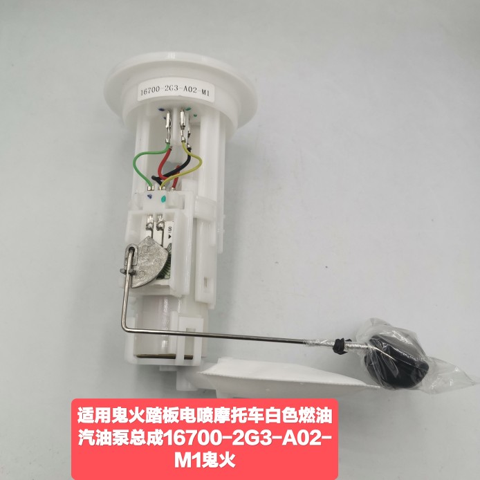 适用鬼火踏板电喷摩托车白色燃油汽油泵总成16700-2G3-A02-M1