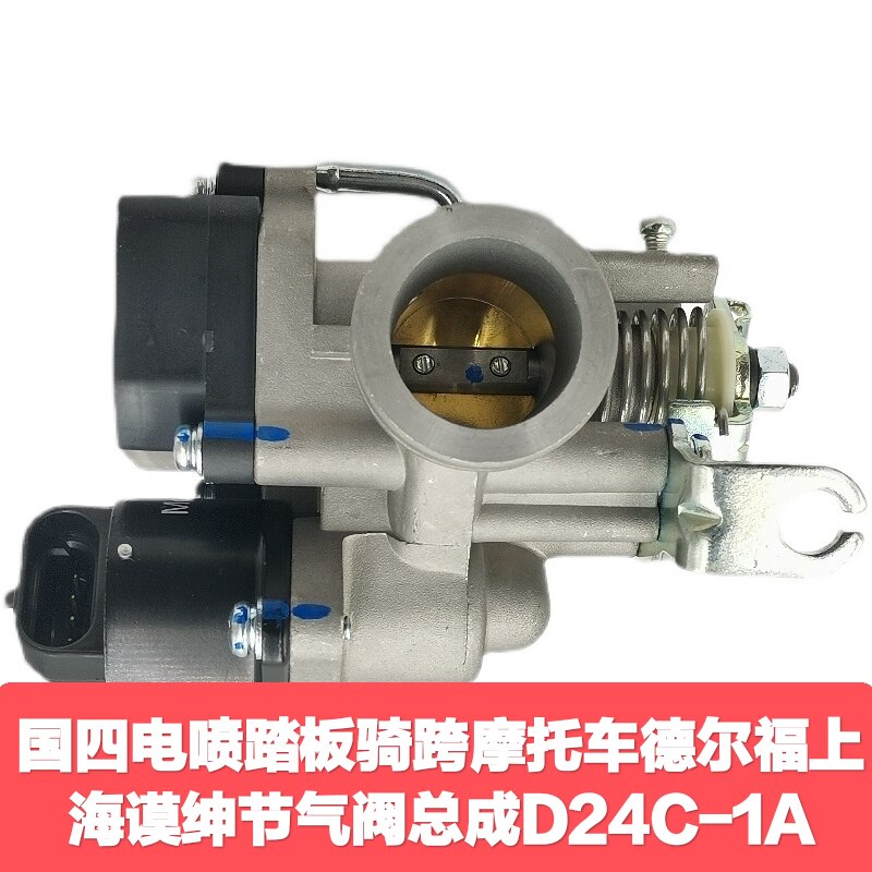 适用国四电喷踏板骑跨摩托车德尔福上海谟绅节气阀体总成D24C-1A