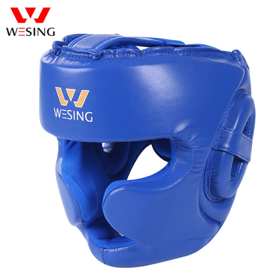 九日山拳击护头 散打训练头盔全封闭护下额头盔 泰拳搏击比赛护具