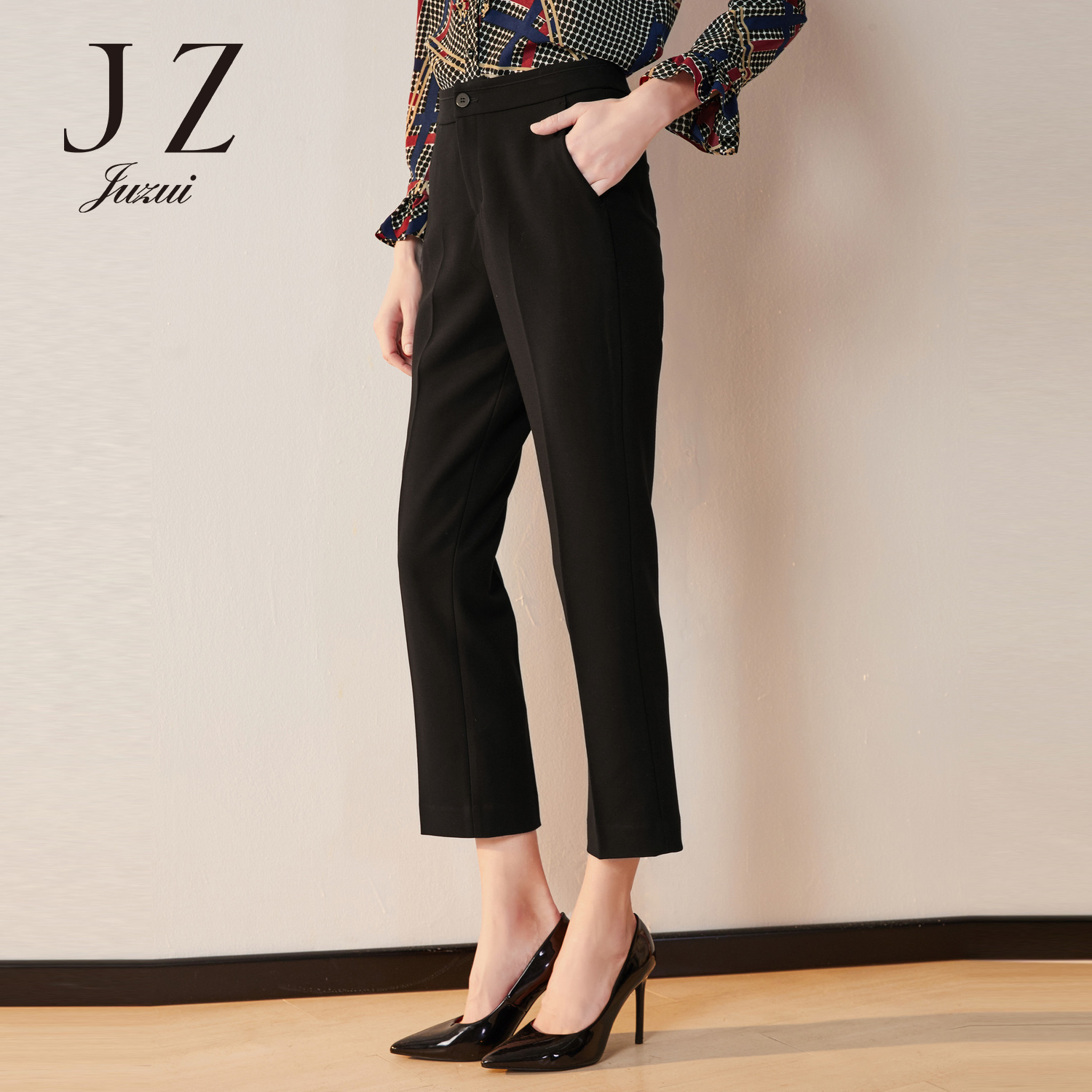 JUZUI/¾Á×˹ٷ½Æì½¢µêÅ®¿ã2019ÇïװпîOL·ç¼òÔ¼¸ÉÁ·Ö±Í²³¤¿ãÅ®