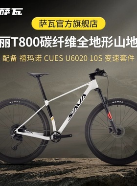 SAVA/萨瓦25款锋岚碳纤维竞技越野U6000变速山地车气叉前叉自行车