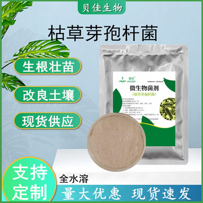 农用枯草芽孢土壤改良生物菌肥护根壮苗益生菌全水溶枯草芽孢杆菌