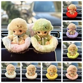 DIMOO新生日记搪胶毛绒挂件安全座椅车内沙发香薰摆件装 饰可爱萌