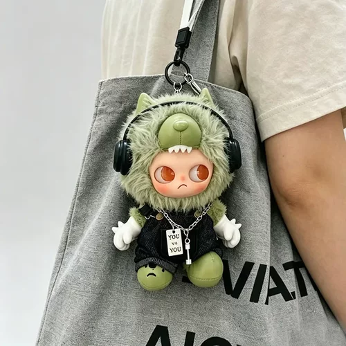 I'm Zsiga系列娃衣搪胶毛绒挂件直率不羁嘎子姐懵裤拽背带裤着替