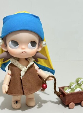 zsiga可动人偶向往之处bjd玩偶娃衣嘎子姐衣服配件绿雏菊头巾萌