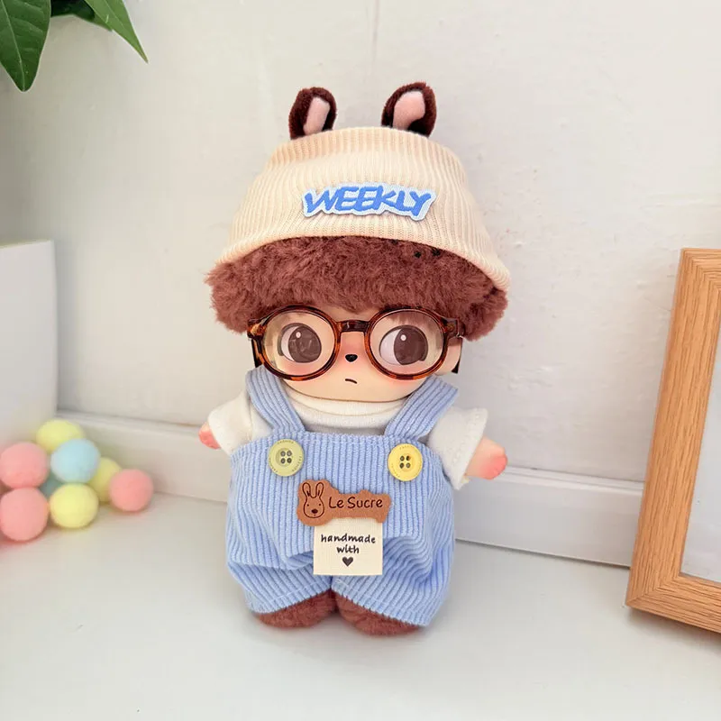 仅娃衣】毛绒挂件DIMOO搪胶衣服布鲁托娃衣活力星期背带裤套装潮