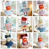 公主裙15cm公潮流款 可爱比奇堡居民丑鱼打工鱼瘫瘫鱼衣服春季 新品