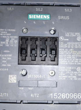 议价全新西门子接触器，外观非常漂亮，无外包装3RT5054-1.二手议