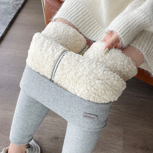 毛绒裤 高腰秋裤 女外穿秋冬加绒加厚保暖棉裤 9902特厚云朵绒打底裤