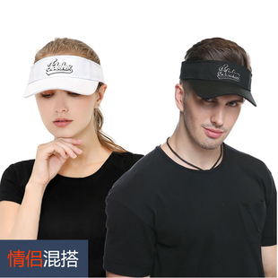 男女款户外网球帽空顶帽韩版无顶夏季遮阳帽棒球帽青年防晒太阳帽