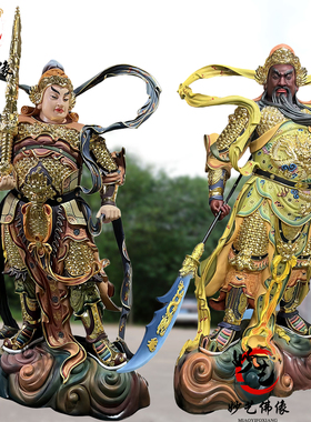 韦陀珈蓝护法菩萨将军护法神像树脂玻璃钢韦陀珈蓝真身神像摆件