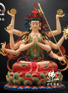 斗母元君神像斗姥摩利支天树脂玻璃钢铜雕木雕脱胎神像斗君元姆像