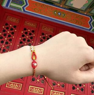 普陀山2026马年好孕红绳手工编织手绳手串备孕好孕助孕求子手链