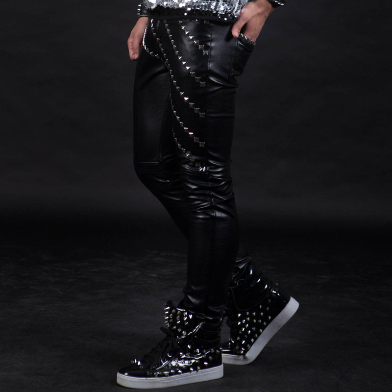 Pantalon cuir homme serré pour adolescent - Ref 1481930 Image 3