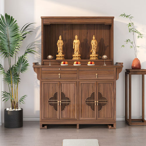 榫卯结构可定制吉尺实木佛龛