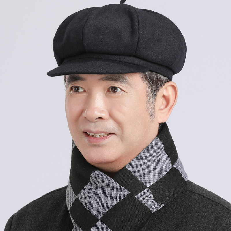 八角帽出门休闲男秋冬复古经典款