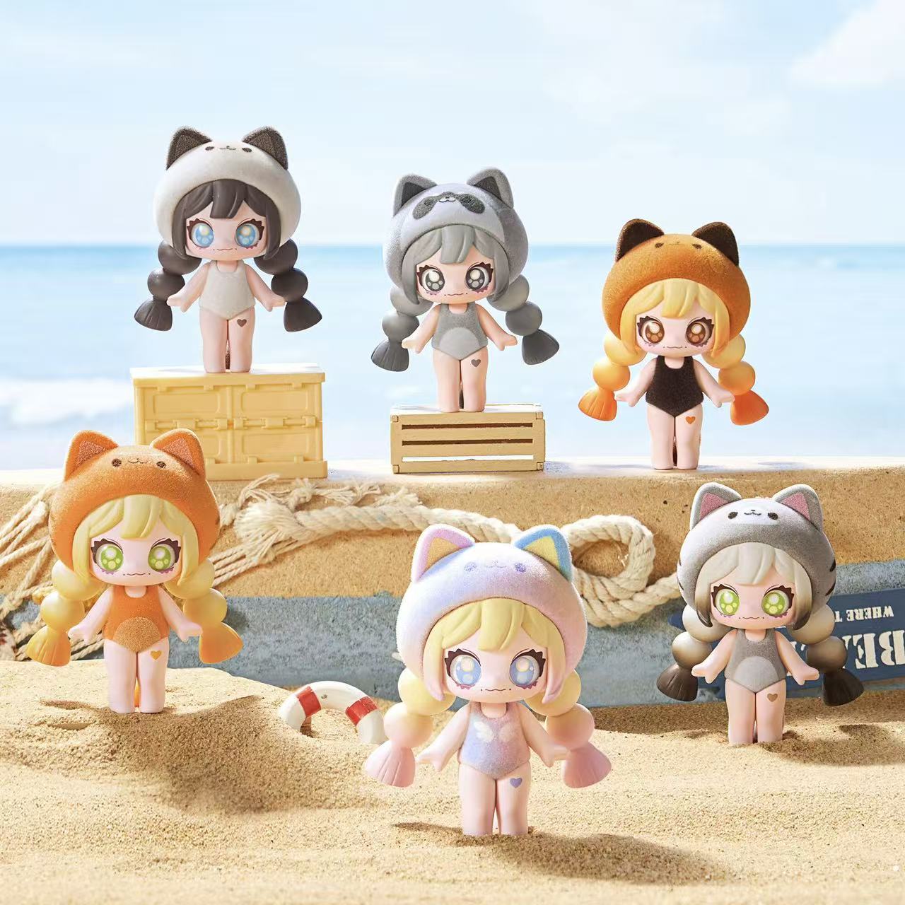 名创优品多巴胺猫猫手办盲盒