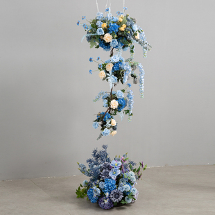 仿真吊花装饰高级轻奢橱窗悬挂花艺花藤天花板吊顶装饰植物插花