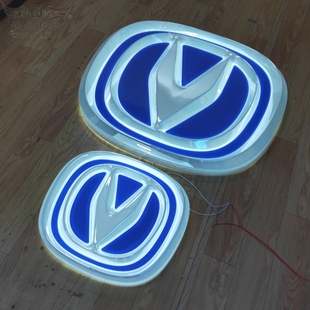 长安发光车标定做门头悬挂徽标亚克力三维吸塑镀铬发光字灯箱牌匾