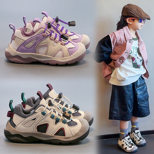 秋冬款女童鞋子2025秋季新品休闲鞋儿童百搭运动鞋男童户外徒步鞋