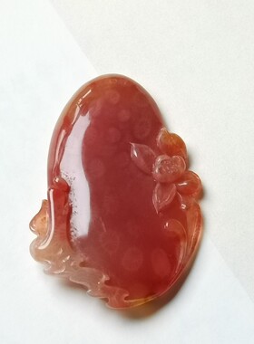 印尼珊瑚玉 喜不喜欢随你 大红果冻悟道莲花雕刻直播选拍私拍无效