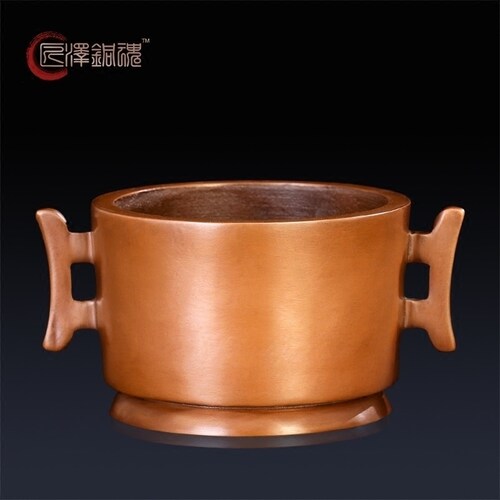 匠泽铜魂博氏紫铜香道盘香香薰炉