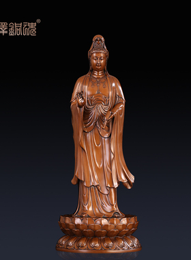 紫铜家用菩萨观音佛像摆件