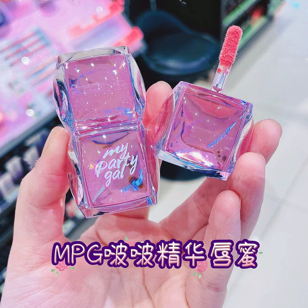 屈臣氏MY PARTY GA啵啵精华唇蜜3.2g水光玻璃唇爆闪清透叠涂唇釉