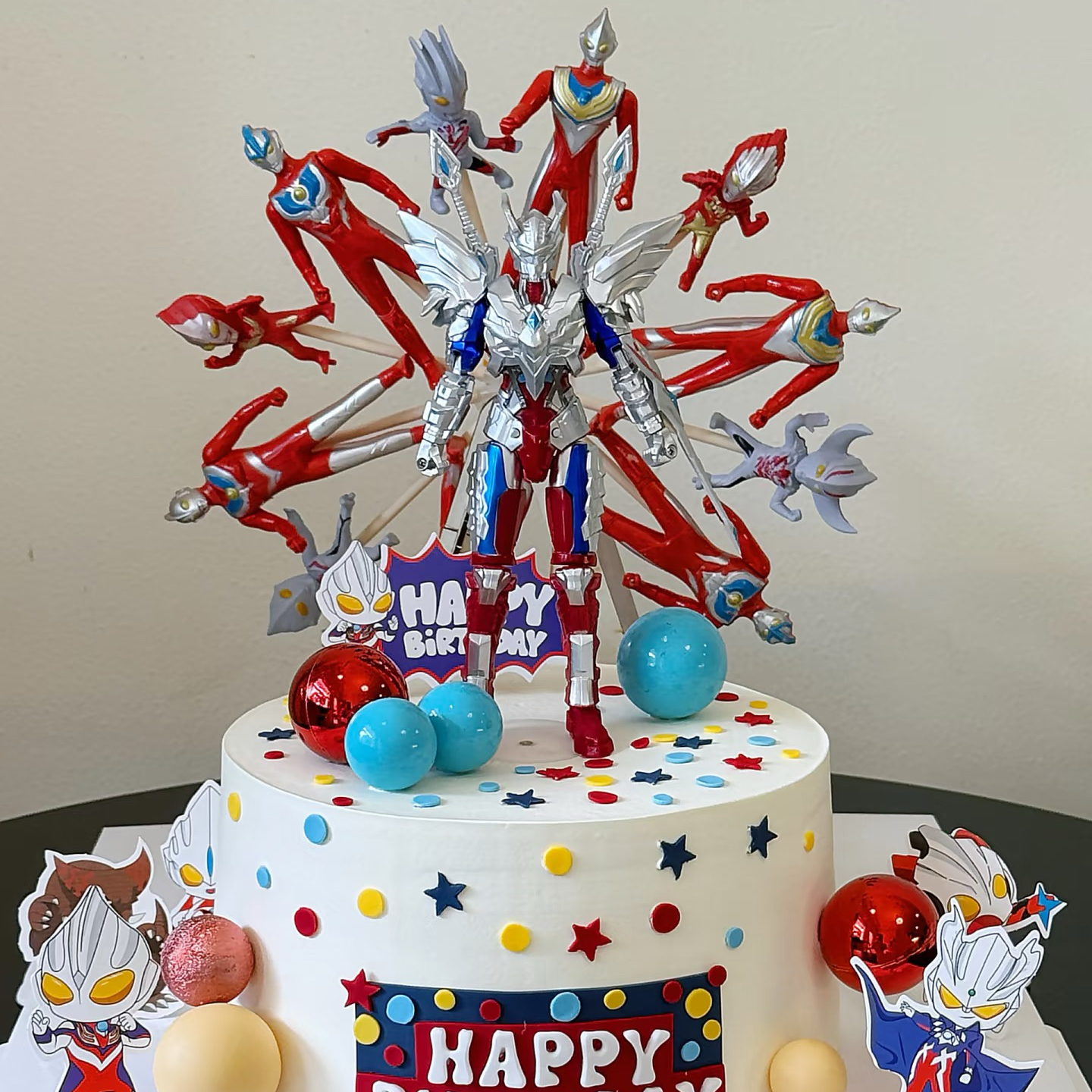 男孩生日蛋糕装饰插件卡通动漫