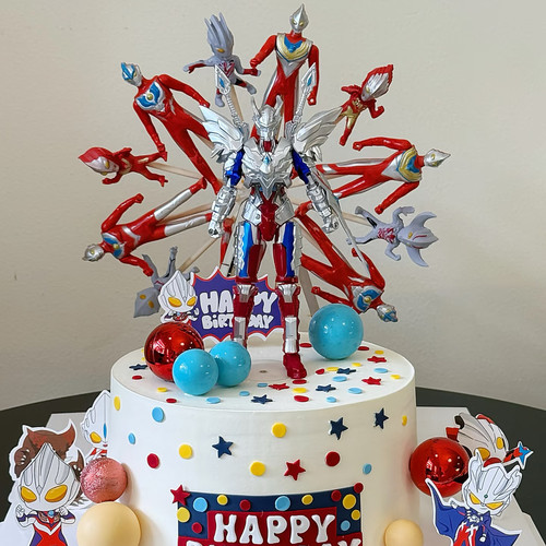 男孩生日蛋糕装饰插件卡通动漫