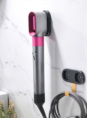 适用戴森卷发棒收纳架美发造型器支架免打孔Dyson置物架HS08挂架