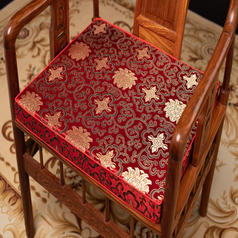 新中式红木沙发坐垫防滑实木乳胶椅垫套罩罗汉床高密度海绵垫定制